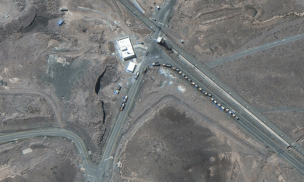 Satellite images reveal line of trucks at Fordow before strikes suggesting uranium may have been removed before strike